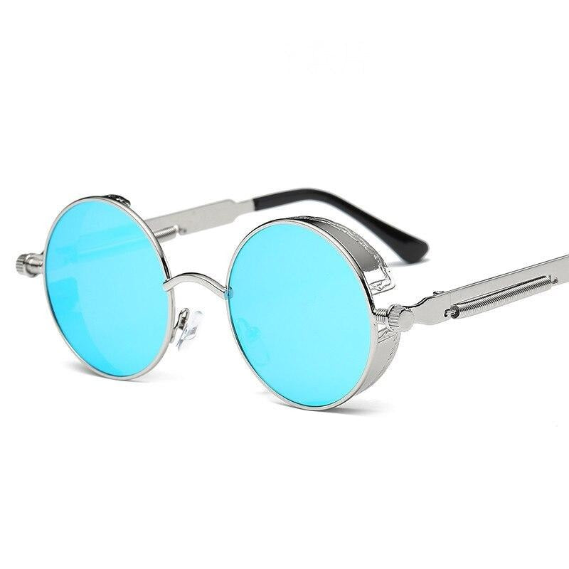 Óculos de Sol Redondo Masculino Steampunk - Polarizado UV400